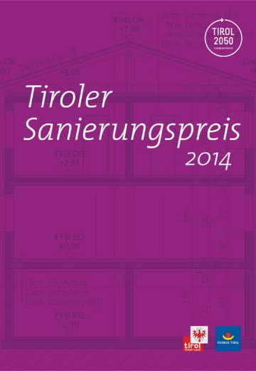 Katalog "Tiroler Sanierungspreis 2014"